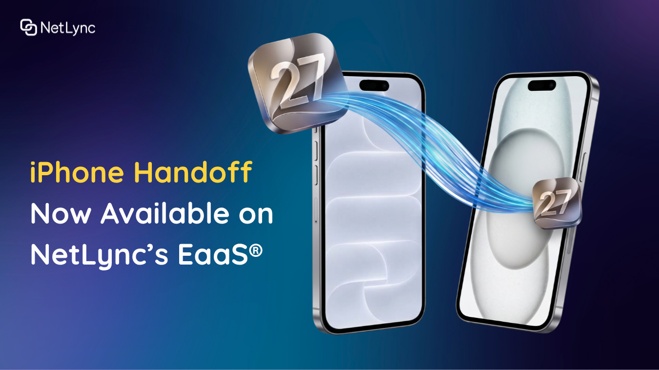 NetLync Announces Immediate Support for iPhone Handoff on Market-Leading Entitlements-as-a-Service® Platform
